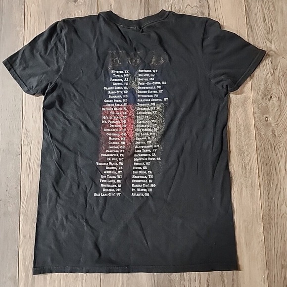 Gildan Tour T-Shirt Womens Sz S Short Sleeve Top Cotton Florida Georgia Line - Picture 3 of 4